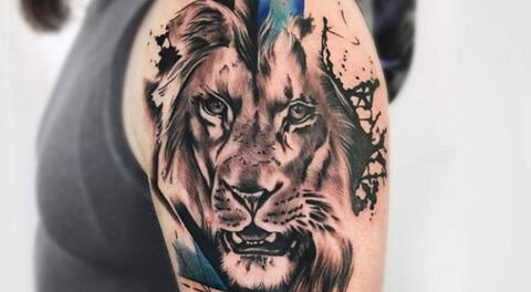 Conoce el verdadero significado del tatuaje de leones.