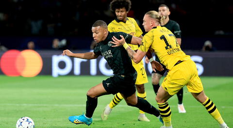 PSG vs. Borussia Dortmund: Kylian Mbappé no perdona y convierte el 1-0 en Champions League