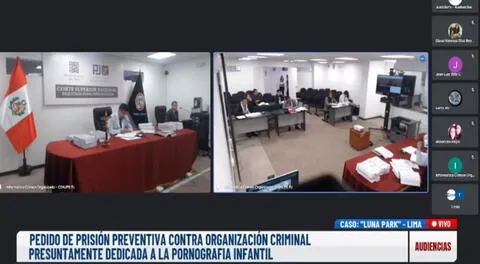El juez Richard Concepción Carhuancho realiza la audiencia de prisión preventiva de "Luna Park"