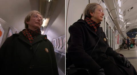 Margaret McCollum se volvió viral con su historia al recorrer el metro de Londres para escuchar la voz de su esposo.