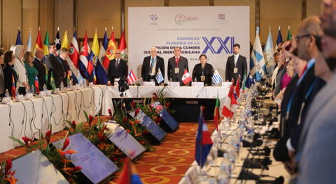 Presidente del Poder Judicial Javier Arévalo participó en la Asamblea Plenaria de la XXI Cumbre Judicial Iberoamericana