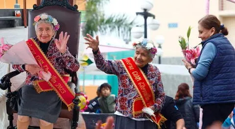 Mujer de la tercera edad ganó como Reina de la Primavera, en el  distrito de Chorrillos.