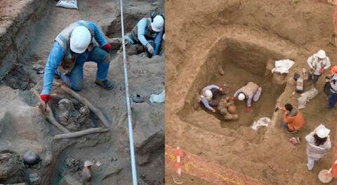 Fardos funerarios fueron descubiertos por obreros de Cálidda cuando hacían instalaciones de gas.