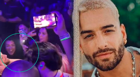 Maluma intentó ser besado por una fanática en un concierto, pero este reacciona ¿se molestó?