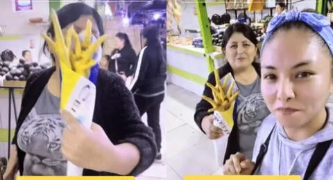 Joven peruana regala singular ramo de 'flores amarillas' a sus clientes: "Eso sí vale la pena"