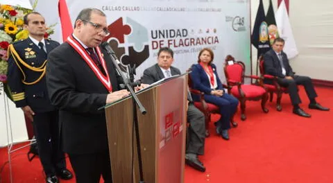 Presidente del Pode Judicial Javier Arévalo inauguró la Unidad de Flagrancia del Callao