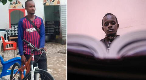 Un joven guineano decidió ir en bicicleta a la universidad de sus sueños e historia conmueve en medios internacionales.