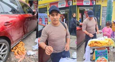 Serenos de Surquillo destruyen mercadería de humilde vendedor de comida y explotan de indignación