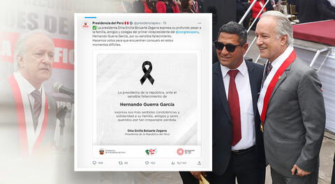 Presidencia de la República envía condolencias tras la muerte de Hernando Guerra-García.