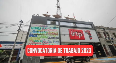 IRTP viene ofreciendo puestos de trabajo para personas con secundaria completa, profesionales, entre otros.