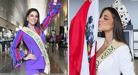 Luciana Fuster emocionada tras llegar a Vietnam para el Miss Grand Internacional.