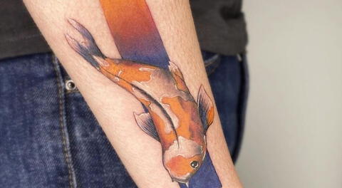 Conoce el significado del tatuaje del pez koi, según la cultura japonesa.