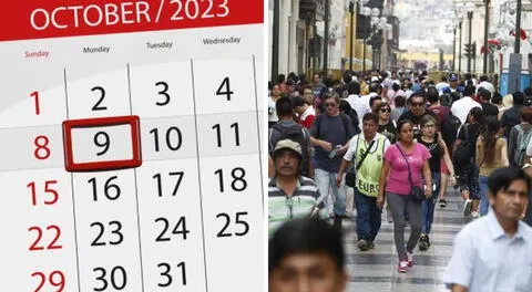 Conoce los feriados nacionales y días no laborables del mes de octubre en Perú.