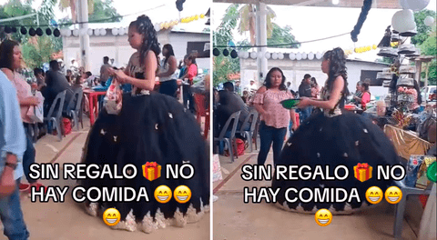 El llamativo requisito de una quinceañera que generó debate en TikTok: "Si no hay regalo, no hay comida"