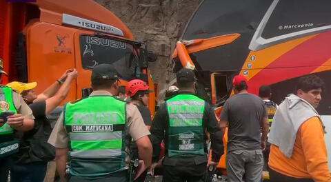 Policía de Rescate llegó hasta la zona de Ricardo Palma donde sucedió el accidente.