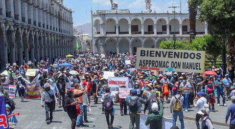 Las protestas en Arequipa se darán el 12 de octubre.