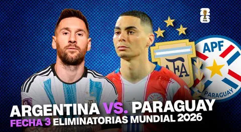 Argentina vs. Paraguay: Sigue aquí la transmisión del partido.