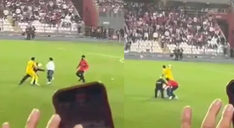 Pedro Gallese, furioso, le quitó celular a hincha que entró por foto con Messi y lo tiró: cámara captó su reacción.