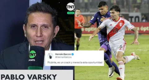 Juan Pablo Varsky, periodista argentina, festeja debut de Franco Zanelatto y Hernán Barcos le responde