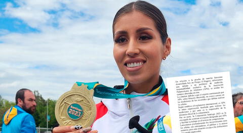 Kimberly García recibió la medalla de oro tras quedar en el primer lugar.