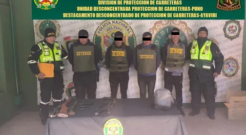 Los sujetos fueron catalogados por la PNP como integrantes de una banda delincuencial.