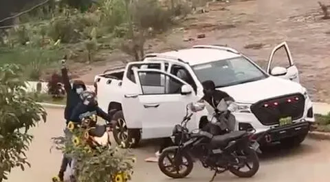 Cuatro delincuentes a bordo de motos lineales robaron pertenencias de empresaria de Chiclayo.