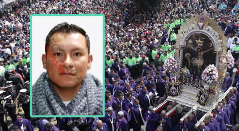 El ladrón fue identificado por agentes PNP a pesar de que vestía el hábito morado.