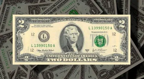 Este es el billete de 2 dólares estadounidense por el que están pagano hasta 300 000 dólares.