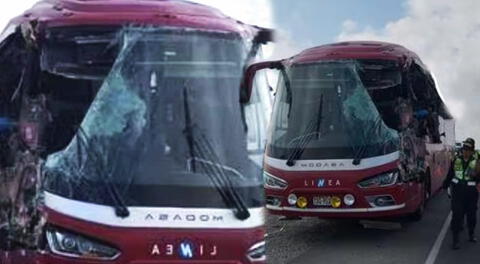 Bus interprovincial protagoniza accidente tras chocar brutalmente contra una grúa en Piura.