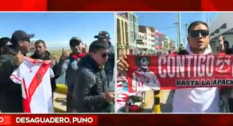 ¡La mejor hinchada! Peruanos cruzan la frontera para llegar a La Paz y alentar a la Selección.