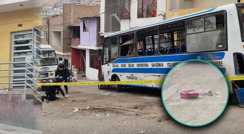 Dejan explosivos en caja rosada y detona frente a tres buses de transporte público en Independencia.