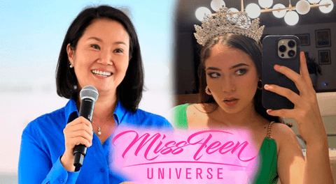 Keiko Fujimori apoya a Kyara Villanella previo al Miss Teen Universe.