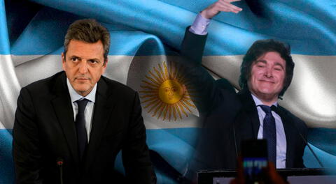 Javier Milei y Sergio Massa se disputan el sillón presidencial de Argentina 2023.