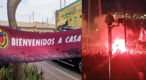 Venezolanos en Perú recibieron a lo grande a su selección para el partido por Eliminatorias 2026.