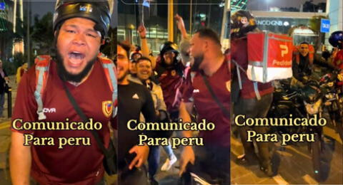 Venezolanos dan anuncio previo al Perú vs Venezuela y video es viral en TikTok.