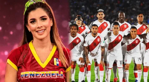 Korina Rivadeneira apoya a Venezuela frente a Perú  en las Eliminatorias 2026.
