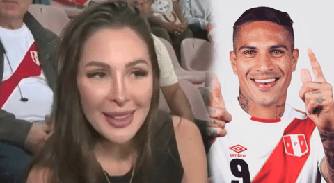 Ana Paula Consorte, novia de Paolo Guerrero, presente en el Perú vs. Venezuela.