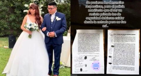 Novios sorprenden al contar que sufrieron robo en su boda y es viral en TikTok.