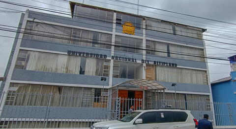 Este es el edificio de la disputa de la Universidad Nacional del Altiplano.