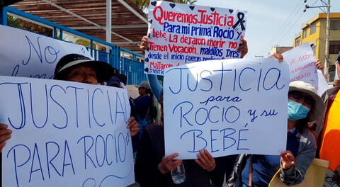 Familiares de Rocío Ticona piden justicia para la madre de familia y su bebé que fallecieron en Arequipa.