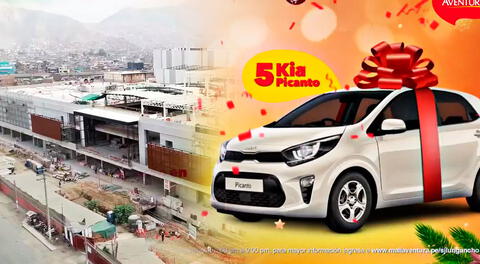 Conoce cómo participar del sorteo de 5 autos Kia Picanto 0 kilómetros en el Mall Aventura de San Juan de Lurigancho.