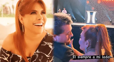 Magaly Medina se muestra junto a su esposo en Premios Martín Fierro Latino: "Él siempre a mi lado"