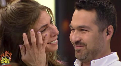 Fiorella Cayo se quebró tras ser eliminada de El Gran Chef Famosos y Giacomo Bocchio le envió mensaje.