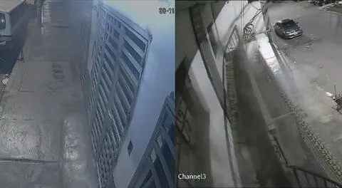 La explosión fue registrada en imágenes por las cámaras de seguridad de la vivienda.