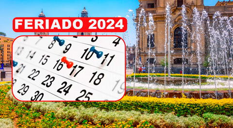 Lista de feriados y días no laborables del año 2024 en Perú