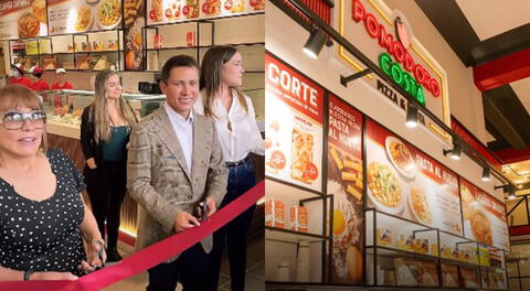 Renzo Costa: Así fue la inauguración de su primer restaurante de pizzas y pastas Pomodoro Costa