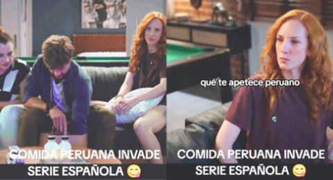 Comida peruana es la protagonista de serie española y escena es viral en TikTok.