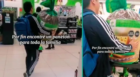 ¡Sin miedo al éxito! Peruano se lleva gran panetón de Tottus para toda su familia: "Lo quiero"