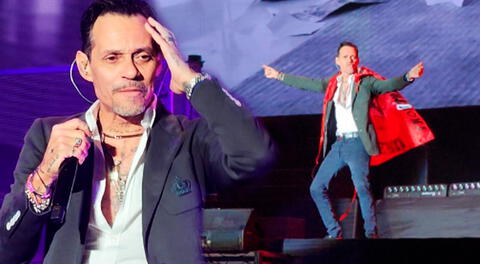 Marc Anthony emocionó a su público en el Estadio Nacional.