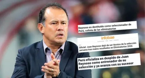 Así reaccionó la prensa extranjera sobre la salida de Juan Reynoso como DT de la selección peruana